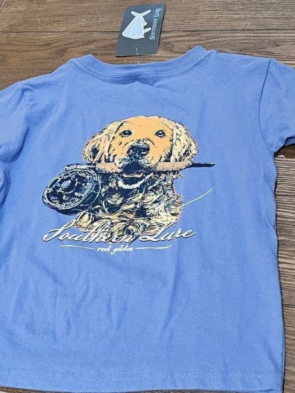 Southern Lure Kids' Light Blue Graphic Tee with Retriever
